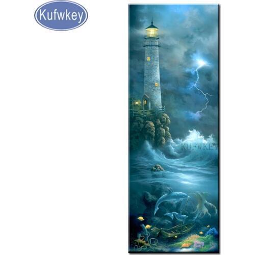 Full square drill,5d diy Diamond Painting lighthouse cross stitch lager diamond embroidery rhinestones art unique homemade gift