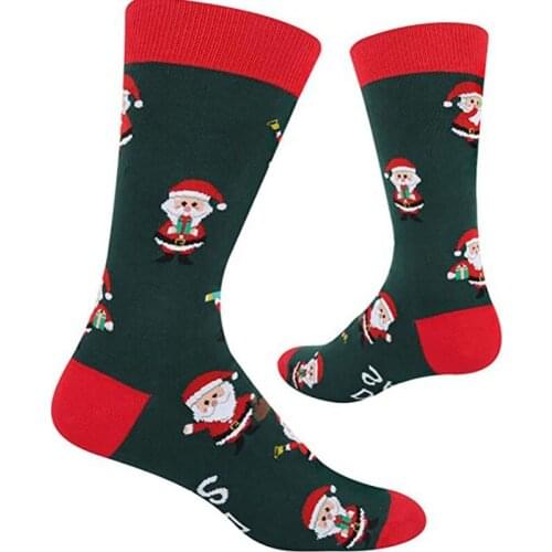 Christmas Socks Winter Santa Claus Letters Adult Warm Socks Cute Funny Kawaii Cotton Socks For Men Women