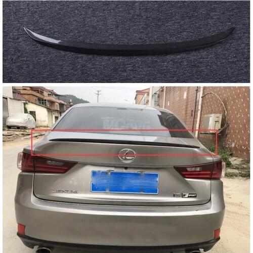 TOM Style Real Carbon Fiber Rear Trunk Wing Spoiler Boot Top Lip For Lexus IS200T IS250 IS350 IS300 IS300T AWD 2014-2020 16 2019