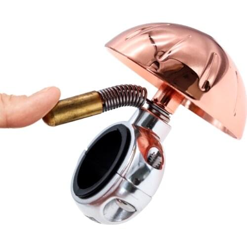 Genier Copper Bicycle Bell MTB Road Bike Handlebar Horn Satety Warning Bell Cycling Bicycle Accessries 3 Color Bike Bell