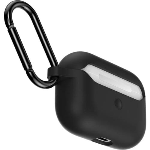 Earphone Protective Silicone Sleeve Wireless Bluetooth-compatible Earphones Cover with Hook for AirPods Pro for Outdoor Travel