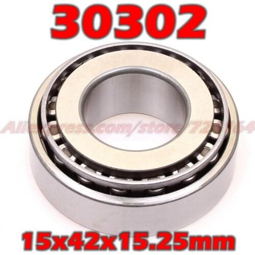 15x42x15.25 mm Tapered Roller Bearings 30302 7302E HR30302J 30302JR 30302A E30302J 30302VC12 30302U 30302E 15*42*15.25
