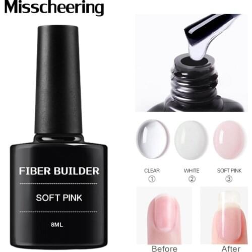 8ML 3 Colors Nail Extension Gel Quick Building gel Polish For Nails Extension DIY Stick Diamond Jewelry UV Gel Manicure Tool