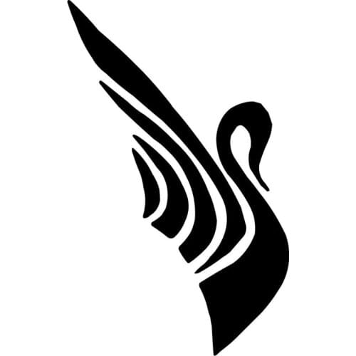 9.5*15.2CM Creative Stickers Swan Bird Styling Vinyl Decals Accessories