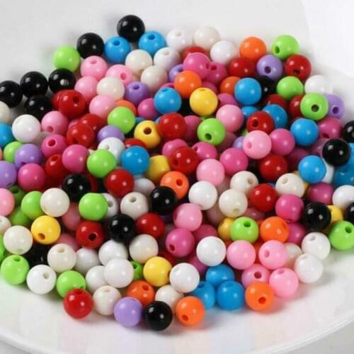 Acrylic Beads AB color loose beads DIY necklace bracelet nipple clip making bead 4 6 8 10 12MM