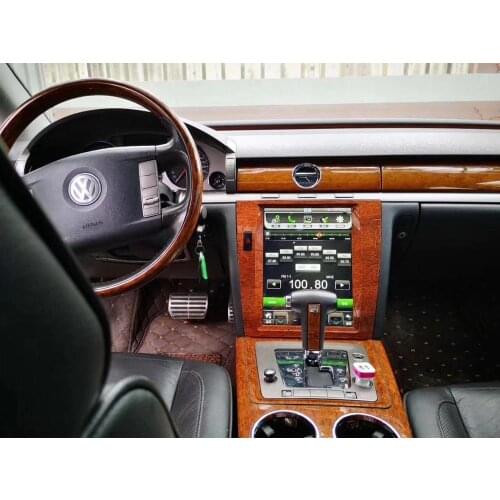 Tesla Style Vertical Screen Car Radio GPS Navigation For Volkswagen VW Phaeton 12.1" 1 Din Android 9.0 Car DVD Player Stereo