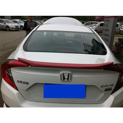 Rear Trunk Lid Car Spoilers Wing ABS Material Rear Wing Decoration Dedicated Accessories For Honda Civic Spoiler 2016 - 2018
