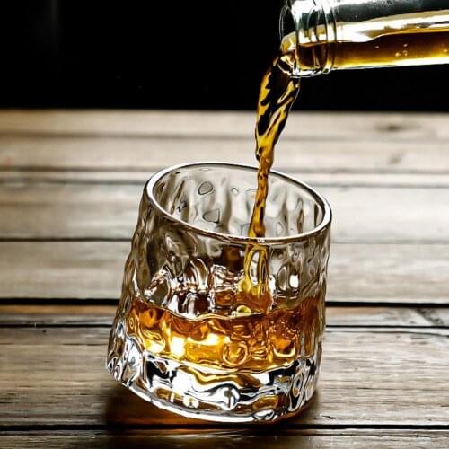 Drinking Glass Transparent Whiskey Glass Home Creative Liquor Spirits Wine Glass Beer Glass