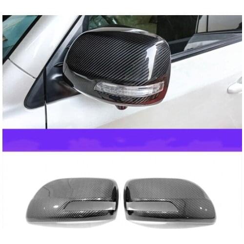ABS/carbon fibre rearview mirror cover trim 2pcs for Toyota land cruiser prado FJ150 2010-2018/for Land Cruiser FJ200 2016-2020