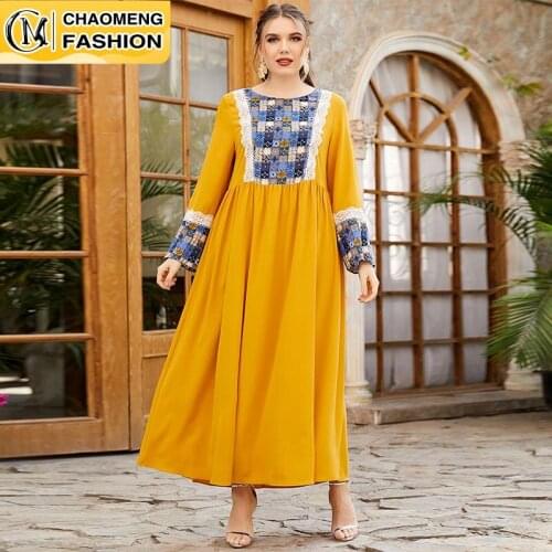 Eid Dubai Abaya Elegant Fashion Plus Size Hijab Dress Turkey Kaftan Islam Clothing Muslim For Women Vestidos Arabic Maxi Robe
