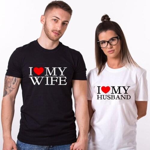 Cotton Matching King and Queen T-Shirts Couple Matching Tshirt Husband and Wife Wedding Anniversary Gift Soft