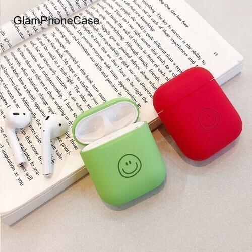 GlamPhoneCase Couple Cartoon Smiley Airpods1/2 Generation Protective Cover Apple Wireless Bluetooth Headset Box