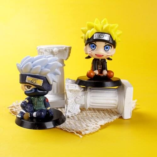Hot Shippuden Shf Uzumaki Q Ver. Anime Hatake Kakashi Uzumaki PVC Action Figure Model Collection Toys Birthday Gift