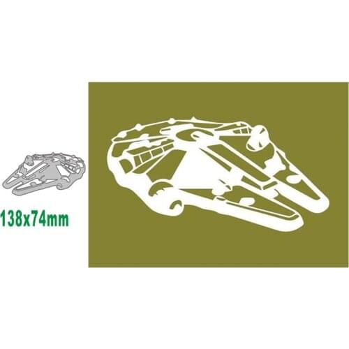 Alien Spaceship 2021 New Metal Cutting Dies for DIY Scrapbooking Album Decorative Embossing Handmade Paper Cards Gift