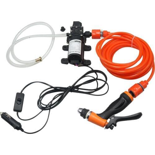 Car Wash 12V Car Washer Gun Pump High Pressure Cleaner Car Care Portable Washing Machine Electric Cleaning Auto Device Set