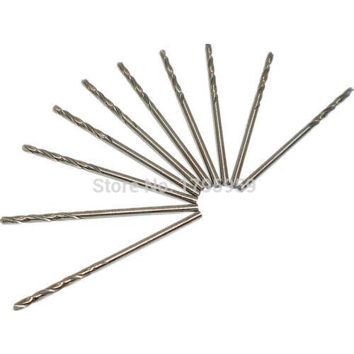 10pcs Mini Twist Spiral Drill Bits Set 2.0mm Micro High Speed Steel Straight Shank PCB Drills Bit For Electrical Drill Tool