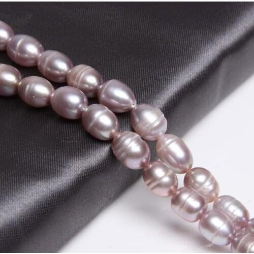 New Arrival Favorite Pearl Natural Purple Real Freshwater Pearls Loose Beads 7-8mm For Jewelry Making DIY Bracelet Necklace