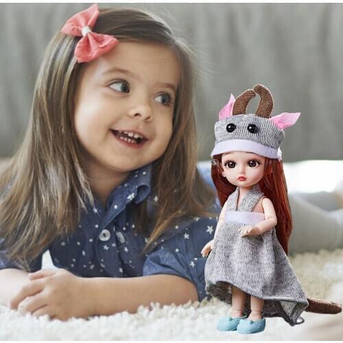 Movable 12 Zodiac Doll Home Decoration Ornaments Holiday Memento Children Gift Baby Play House Toys Send Bracket And Glasses