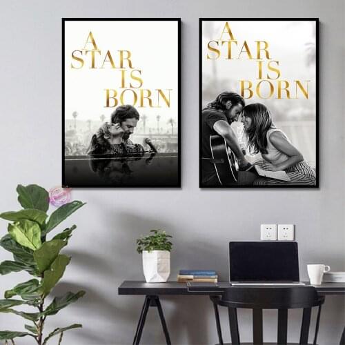 A Star Is Born Poster Love Movie Wall Art Print Canvas Painting Decoration For Living Room Bedroom Decor Gift