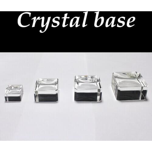 Simple Transparent Crystal Display Square Base Table Holder Stand Home Decor Ornament Glass Ball Bracket