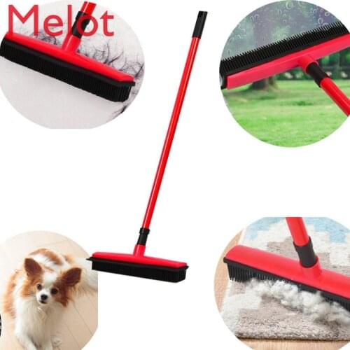 Pet Hair Removal Broom Carpet Cleaning Broom Rubber Wiper Floor Bathroom Mop Fantastic Window Cleaning Tool Hand Wash-Free