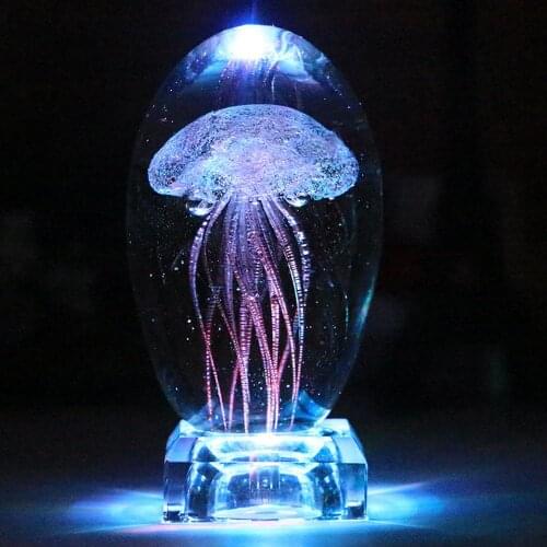 LED Neon Sign Jellyfish Night Lamp 3D Childrens Room Decoration Lights 3D LED Multicolor Desk Lights Gifts Toy Lights for Kids