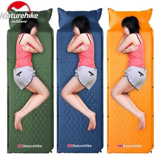 Naturehike Factory Store Outdoor moisture-proof pad Thickening nap mats Sleeping Pad automatic inflatable spliced mat tent pad