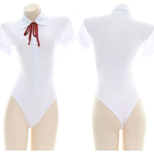 Japanese Sexy Costumes for Women Adult Schoolgirls Cow Cosplay Lingerie Kawaii Cute Bodysuit Outfit White Sleepwear Roleplay New