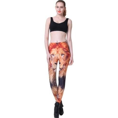 2020 Lions king Style Women Leggings High Waist Legging Winter Printed Women Pants Slim Fitness Leggins Sexy Gym Clothes