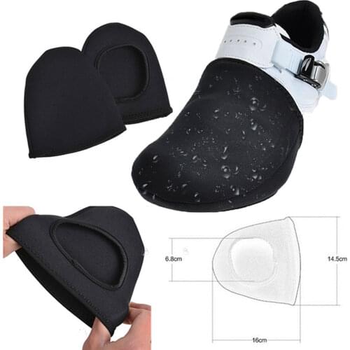 1Pair Outdoor Sports Cycling Bike Shoe Toe Cover Bicycle Protector Warmer Boot Cover Black Elastane Cover Protect Shoes