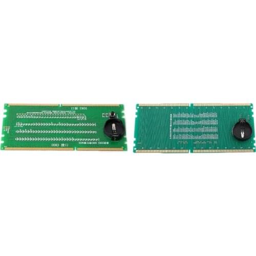 1 Pcs DDR2 and DDR3 2 in 1 Illuminated Tester with Light & 1 Pcs DDR4 Test Card LED Motherboard Repair Analyzer Tester