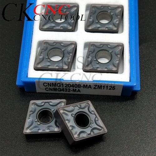 10pcs CNMG120408-MA ZM1125 CNMG 120408 CNMG432 Carbide insert turning tools CNC cutter lathe High-quality turning tool
