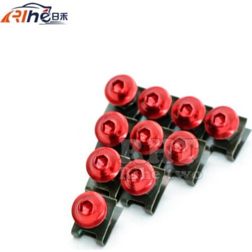 10 Pieces 6MM Motorcycle Fairing Body Screws For Kawasaki z800 z1000 Yamaha TMAX-500 tmax-530 250 390