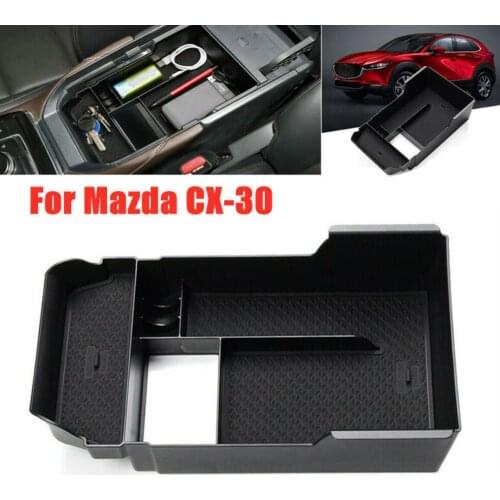 100% Brand New Car Armrest Storage Box Fit For Mazda CX-30 2019 2020 Central Control Tidying Durable And Practical