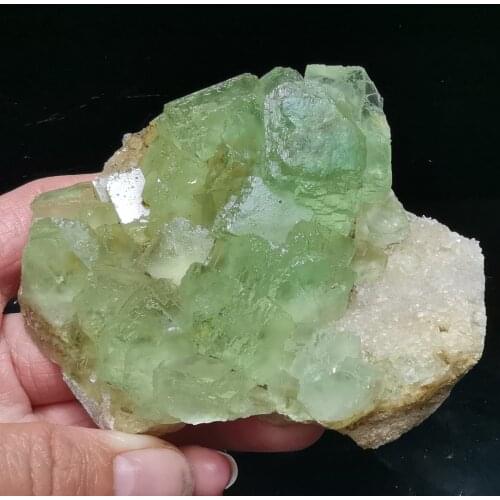 204gNatural rare grass green fluorite mineral specimen stone cluster healing crystal stone decoration QUARTZ GEM