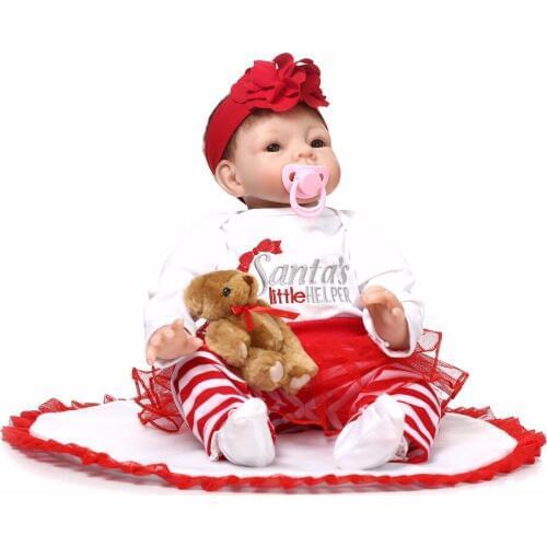 55cm silicone reborn dolls for girls bebe poupee reborn baby newborn dolls lol bonecas children gift