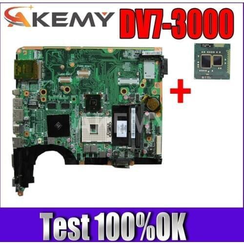 Akemy For Hp pavilion DV7 DV7T DV7-3000 Laptop Motherboard 600862-001 580973-001 DA0UP6MB6F0 PM55 DDR3 G105M