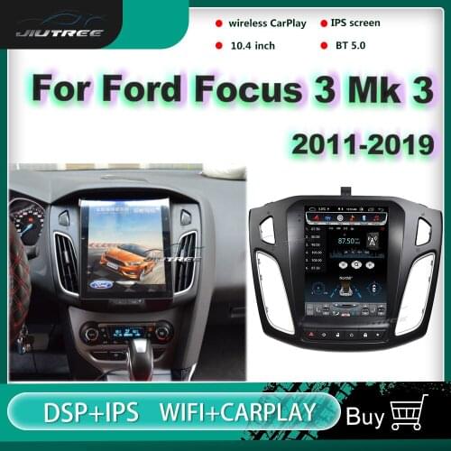 Tesla style screen Car radio For Ford Focus 3 Mk 3 2011~ 2019 Car Radio Multimedia Video Player Navigation GPS Android