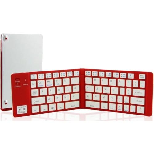 Ultra Slim Bluetooth Keyboard Folding Wireless Keyboard Rechageable Office PC Gaming Keybord Portable For Windows Android IOS