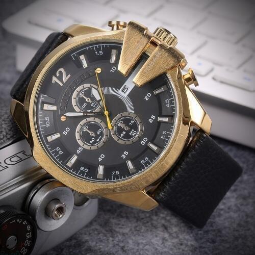 Watches Men Luxury Brand Leather Strap Sport Quartz Watch Men Analog Display Casual Military Quartz-watch Relogio Masculino