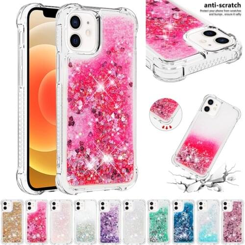 Quicksand Colorful Anti-drop Case For iPhone 13 Pro Max 13Mini 12 Pro Max 11 Pro Max SE2020 X XS XR XS Max 8/7/6/6S Plus 5 5S SE