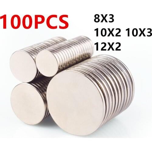 Hot Sale 20 50 100PCS/ Batch 8x3 10x1 10x2 10x3 12x2mm Magnet Hot Round Magnet Strong Magnet Rare Earth Neodymium Magnet