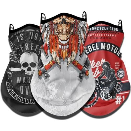 GPCROSS Summer Motorcycle Balaclava Moto Bandana Earloop Ice Silk Face Mask Tube Scarf Motorcross Biker Cycling Neck Gaiter