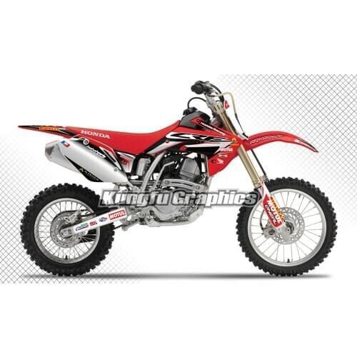 KUNGFU GRAPHICS Personalized Motocross Stickers for CRF 150R CRF 150 R 2007 2008 2009 2010 2011 2012 2013 2014 2015 2016