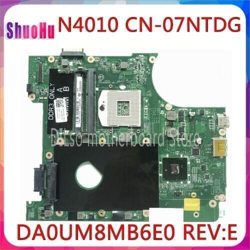 KEFU N4010 For DELL Inspiron N4010 CN-07NTDG 07NTDG 7NTDG DA0UM8MB6E0 REV:E 100% Tested Fastoriginal Test Motherboard DDR3 HM76