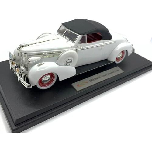 1/18 Scale Collection classic 1938 century convertible coupe Diecast Alloy Car Model Vehicle Toy traffic fans kids gift