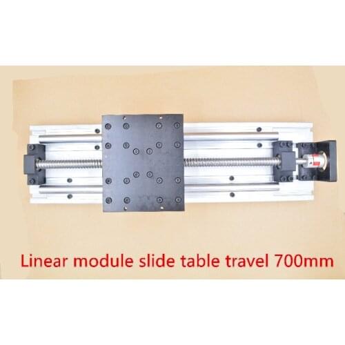 Linear module straight slipway cnc guide ball screw slide table travel 700mm