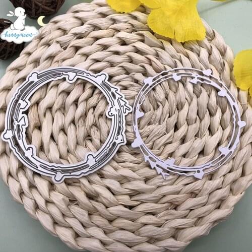 Bunnymoon Heart Circle Metal Cutting Dies Stencils For Scrapbooking Photo Album Decoration Embossing Paper Card Craft