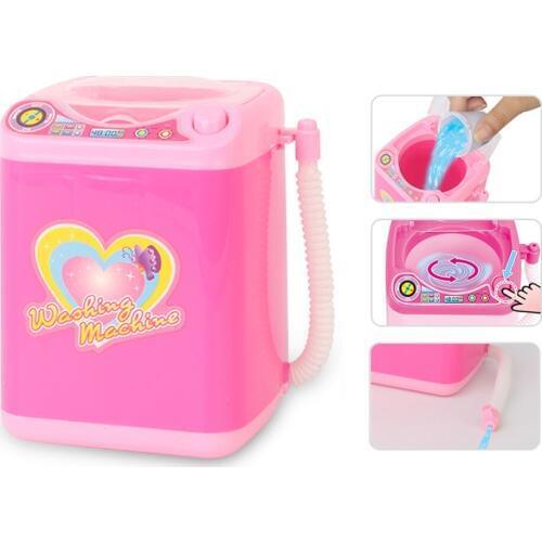 Mini Makeup Brush Washing Machine Electric Beauty Powder Puff Blender Foundation Sponge Cleaner Washer Kids Toys Brace Cleansing