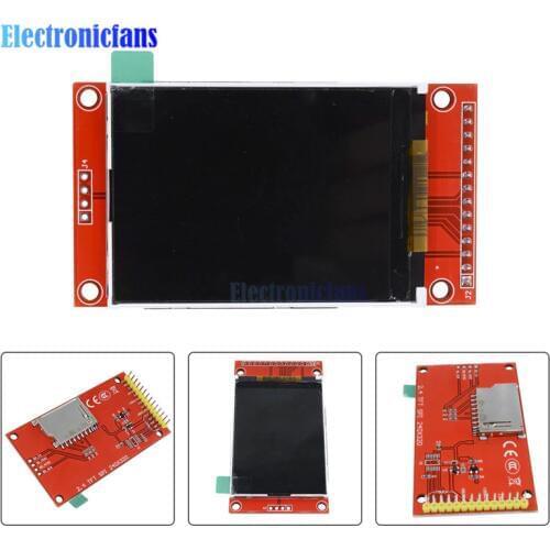 2.4" 240x320 SPI TFT LCD Serial Port Module+5V/3.3V PBC Adapter Micro SD ILI9341 White LED 2.4 Inch